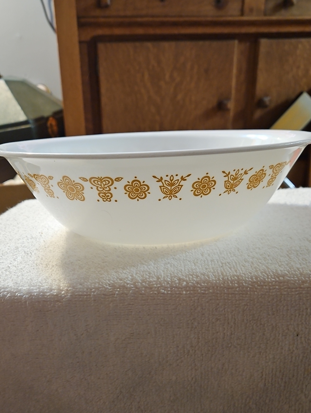 Vintage Corelle Butterfly Gold 10.25" XL Serving Bowl